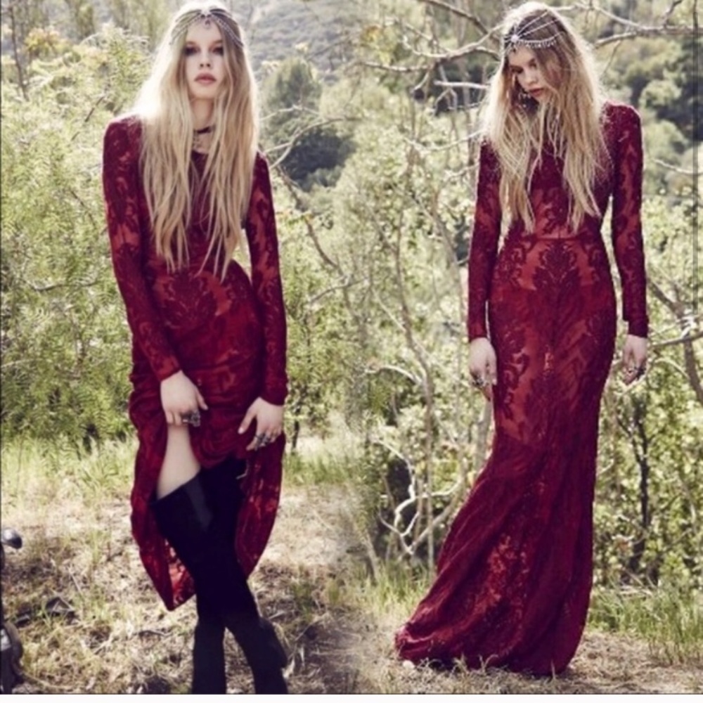 Maroon For Love and Lemon dress